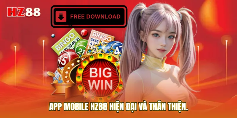 Giao diện App Mobile HZ88 hiện đại và thân thiện