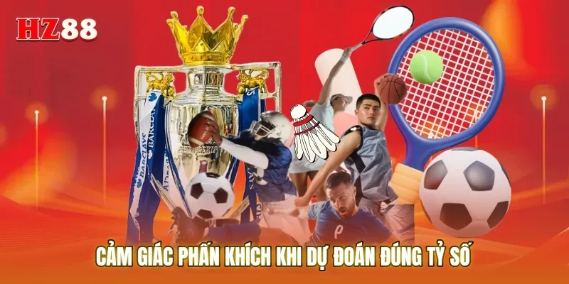 Cảm giác phấn khích khi dự đoán đúng tỷ số